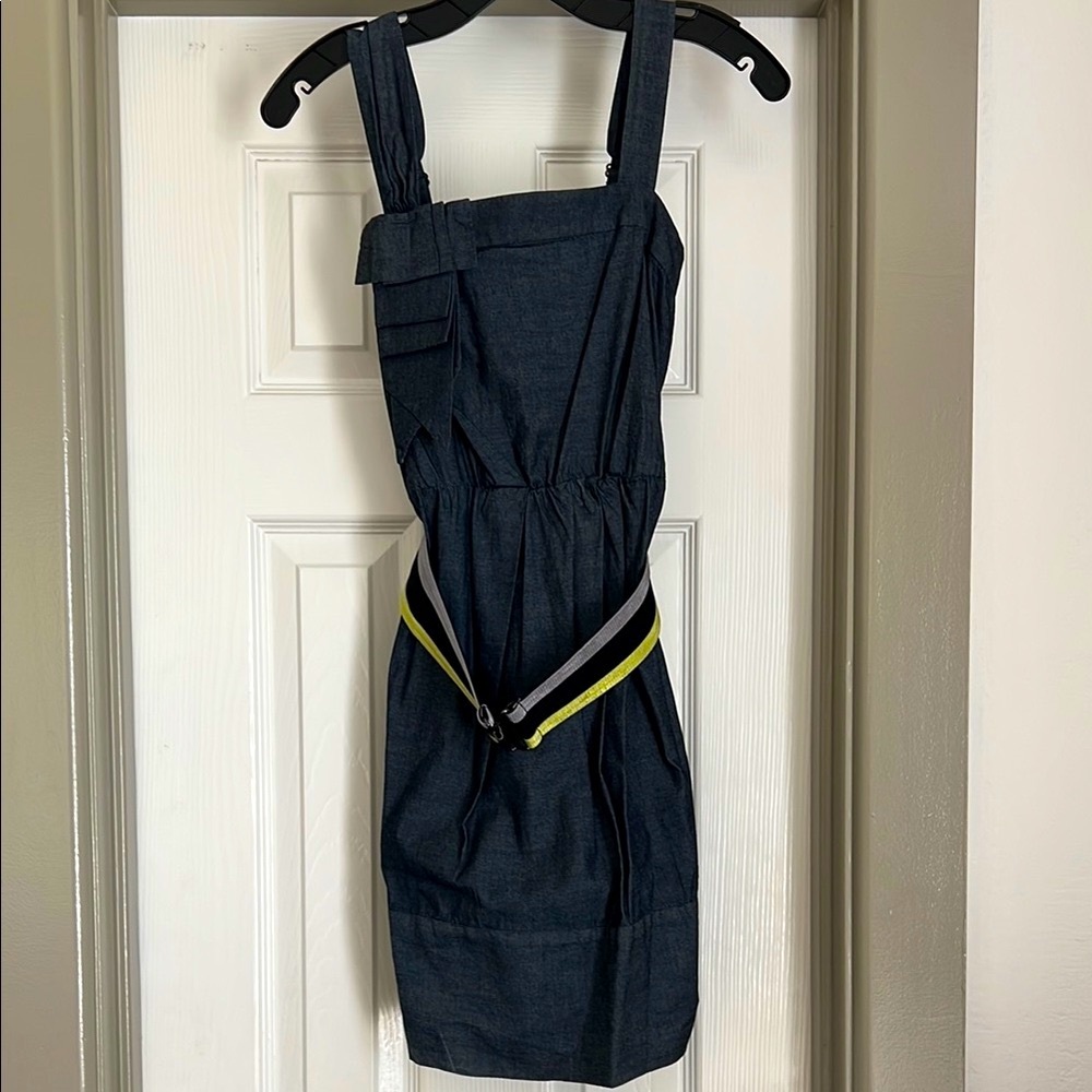 Bcbgeneration Stylish bcbg Denim Dress with Belt